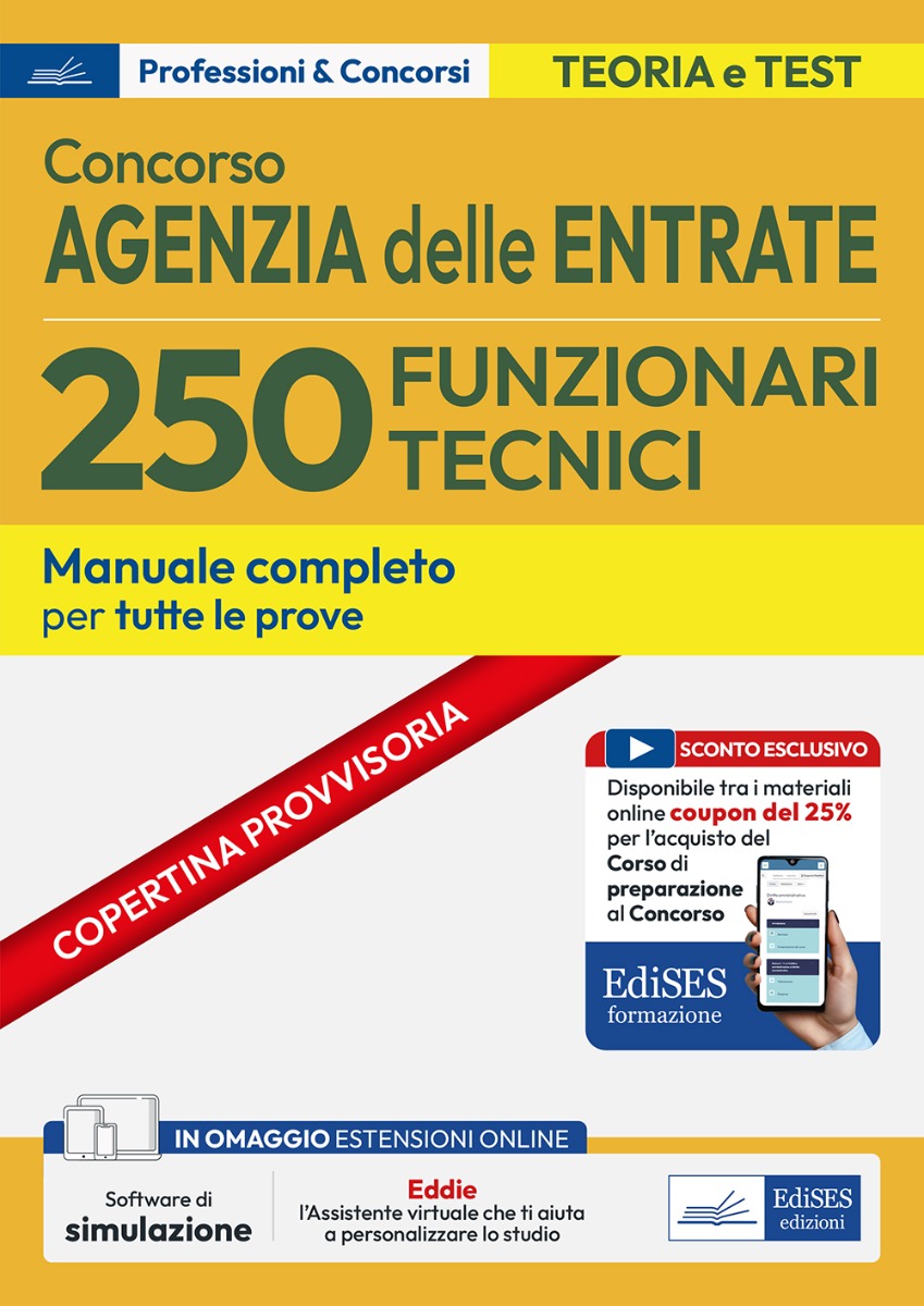 Manuale concorso 250 Funzionari Tecnici - Agenzia delle Entrate