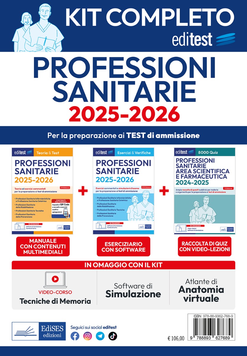 Test Professioni Sanitarie 2025: Kit completo