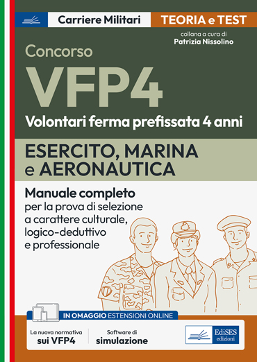 Concorso VFP4 Esercito, Marina e Aeronautica: manuale di teoria e test