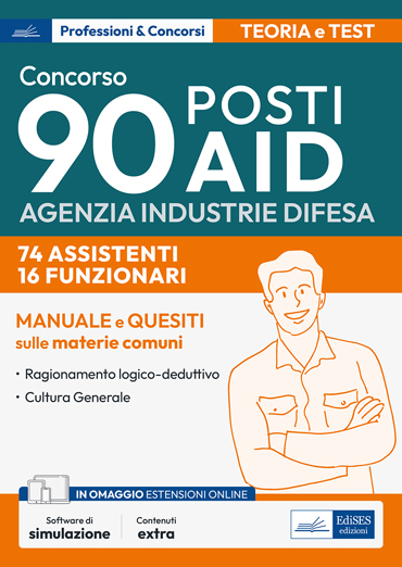 Manuale Concorso 90 posti Agenzia Industrie Difesa: Logica e Cultura Generale 