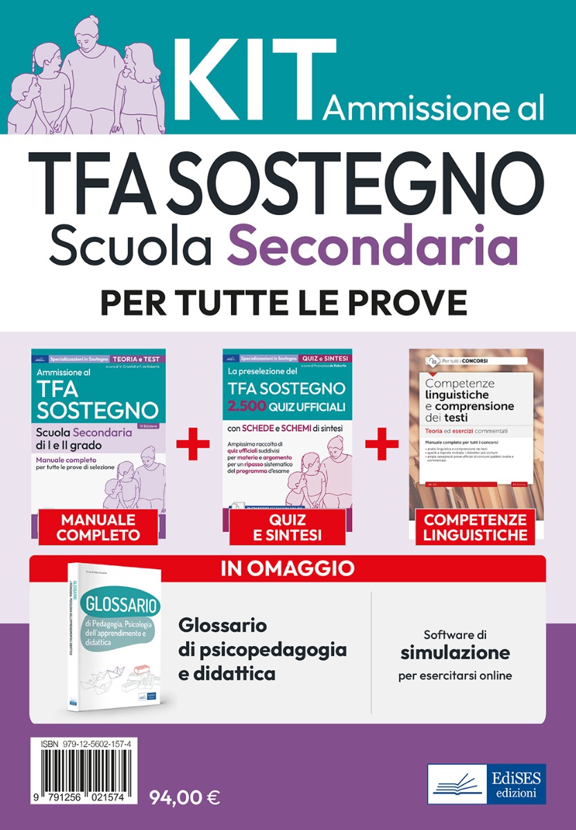 Kit Base Specializzazione Sostegno didattico Scuola Secondaria 2024