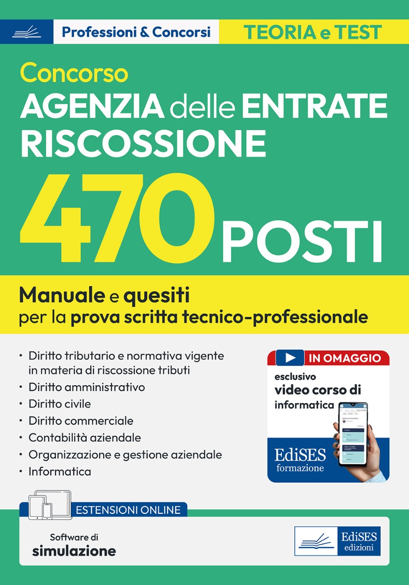 Concorso 470 posti di addetto alla riscossione Agenzia delle Entrate