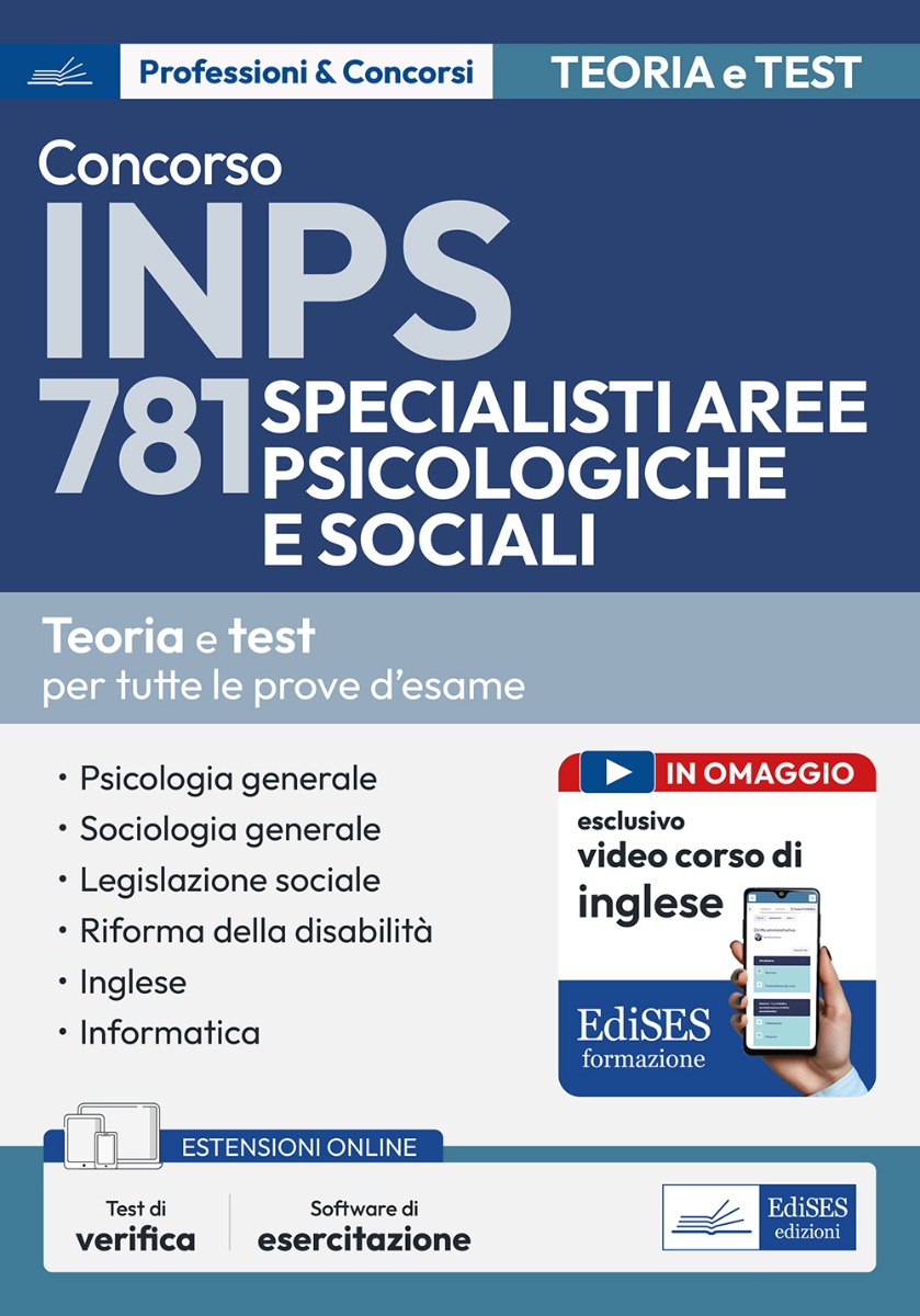 Concorso INPS 781 Specialisti aree Psicologiche e Sociali