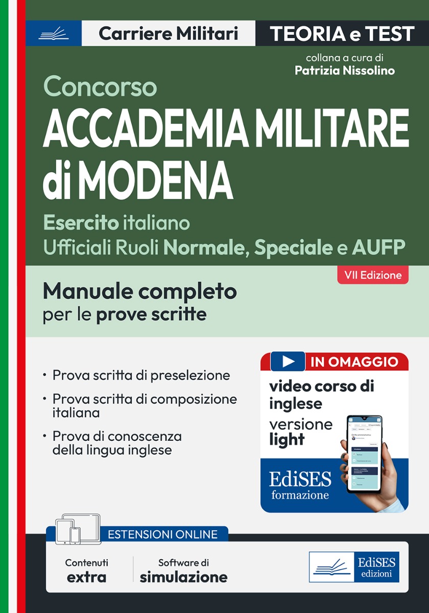 Concorso Accademia Militare di Modena - Teoria e test per le prove scritte