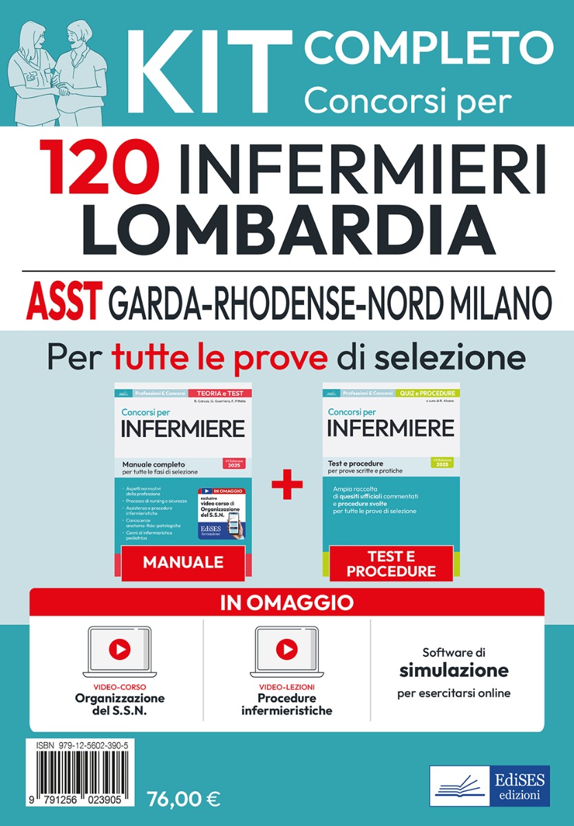 Kit Concorsi 120 Infermieri Lombardia