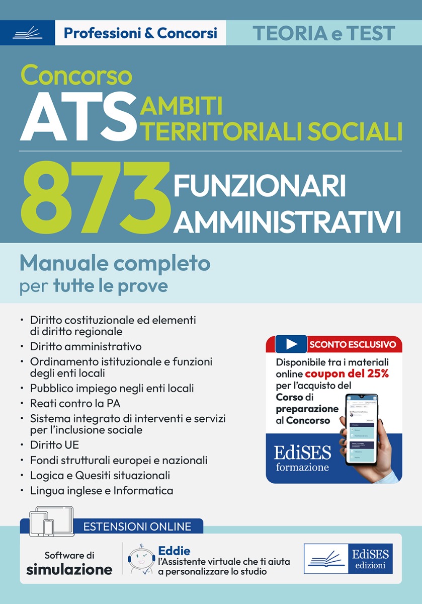Concorso 873 Funzionari Amministrativi ATS - Ambiti Territoriali Sociali