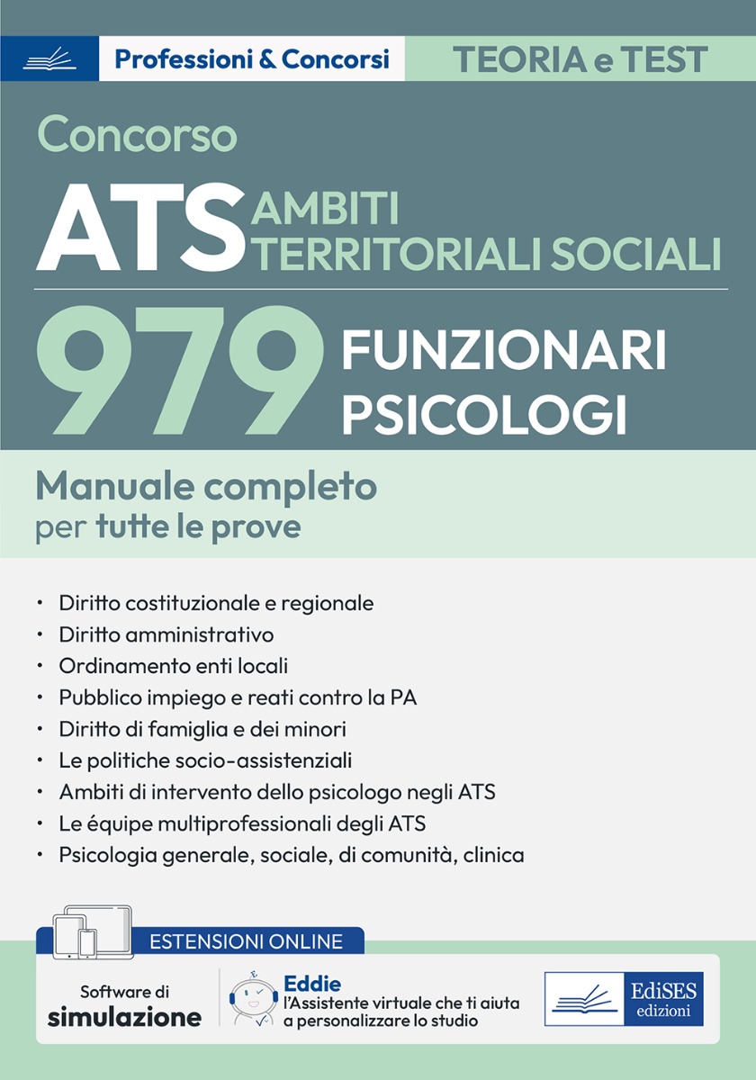 Concorso 979 Funzionari Psicologi ATS - Ambiti Territoriali Sociali