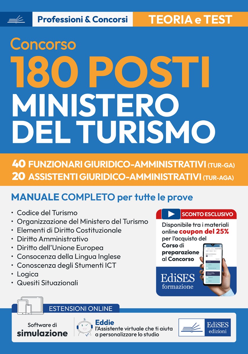 Manuale Concorso Ministero del Turismo: 40 Funzionari e 20 Assistenti Amministrativi