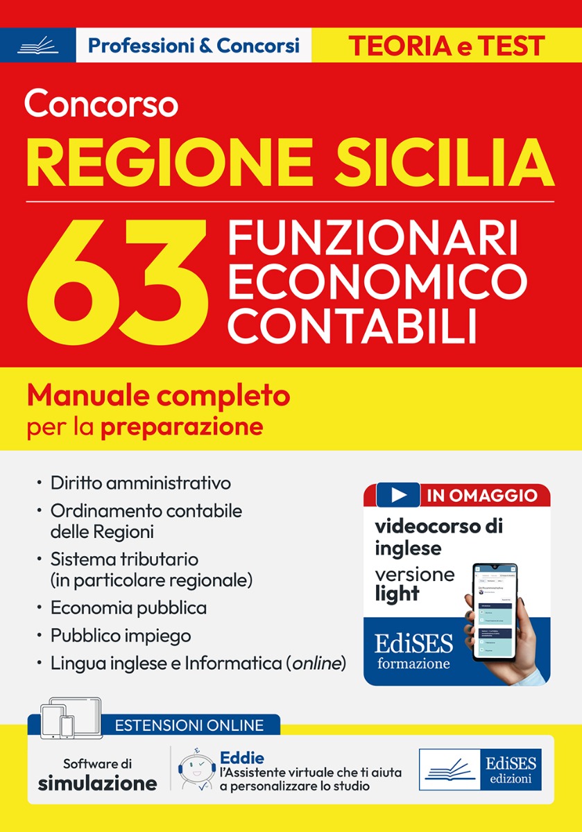 Manuale Concorso Regione Sicilia 63 Funzionari Economico contabili