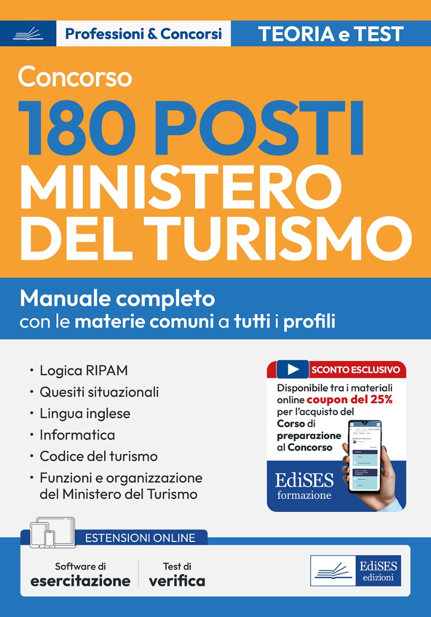 Manuale Concorso Ministero del Turismo 2025 - Materie comuni a tutti i profili