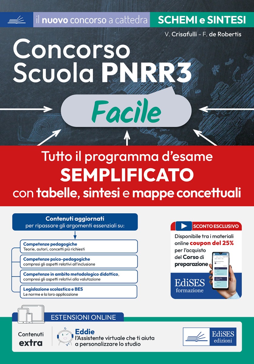 Concorso Scuola PNRR3 Facile - Schemi e schede di sintesi su tutto il programma