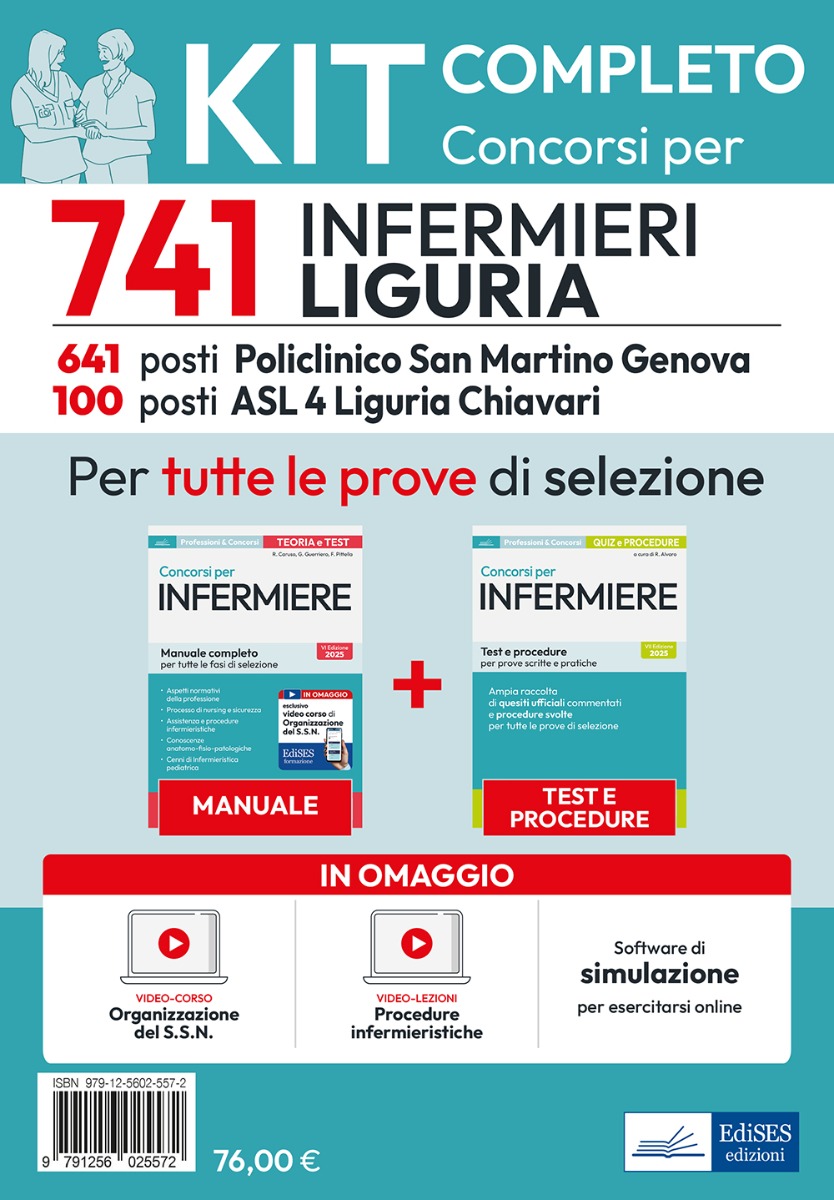 Kit Concorso 741 Infermieri Regione Liguria