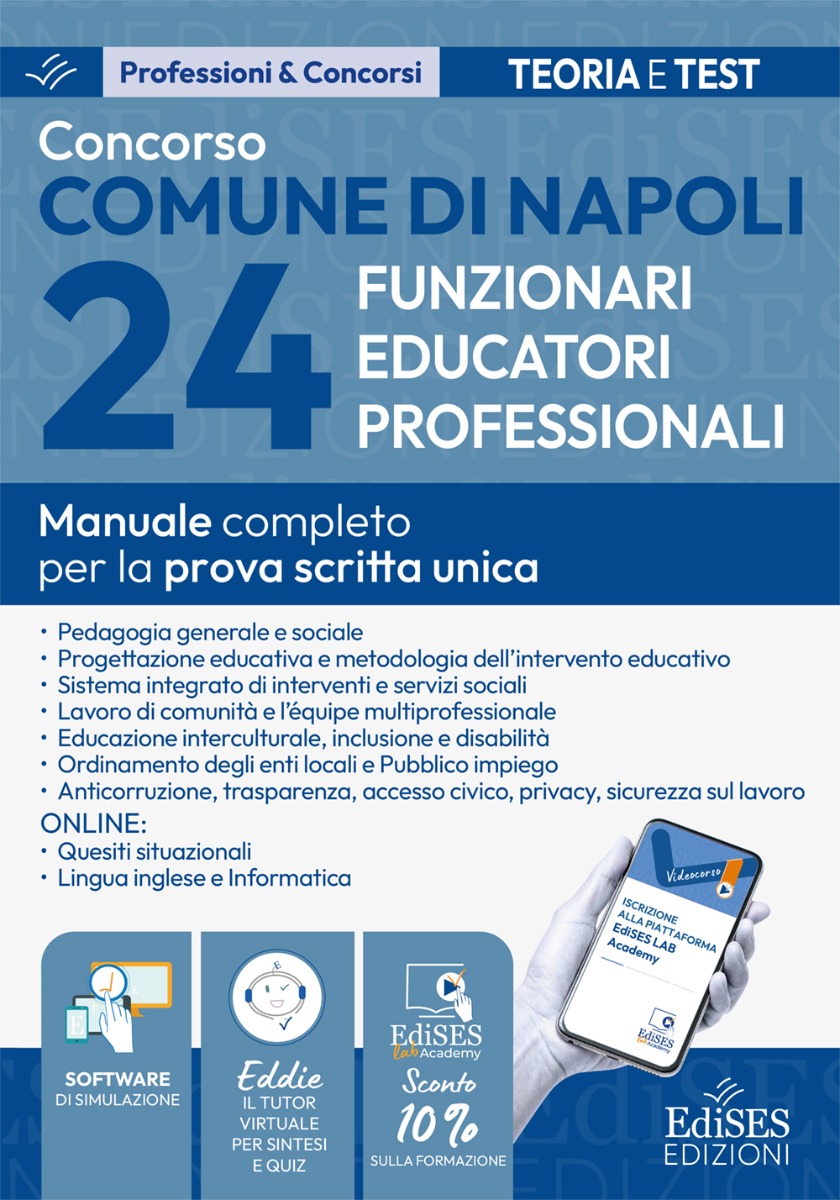 Concorso Comune di Napoli: 24 Educatori professionali