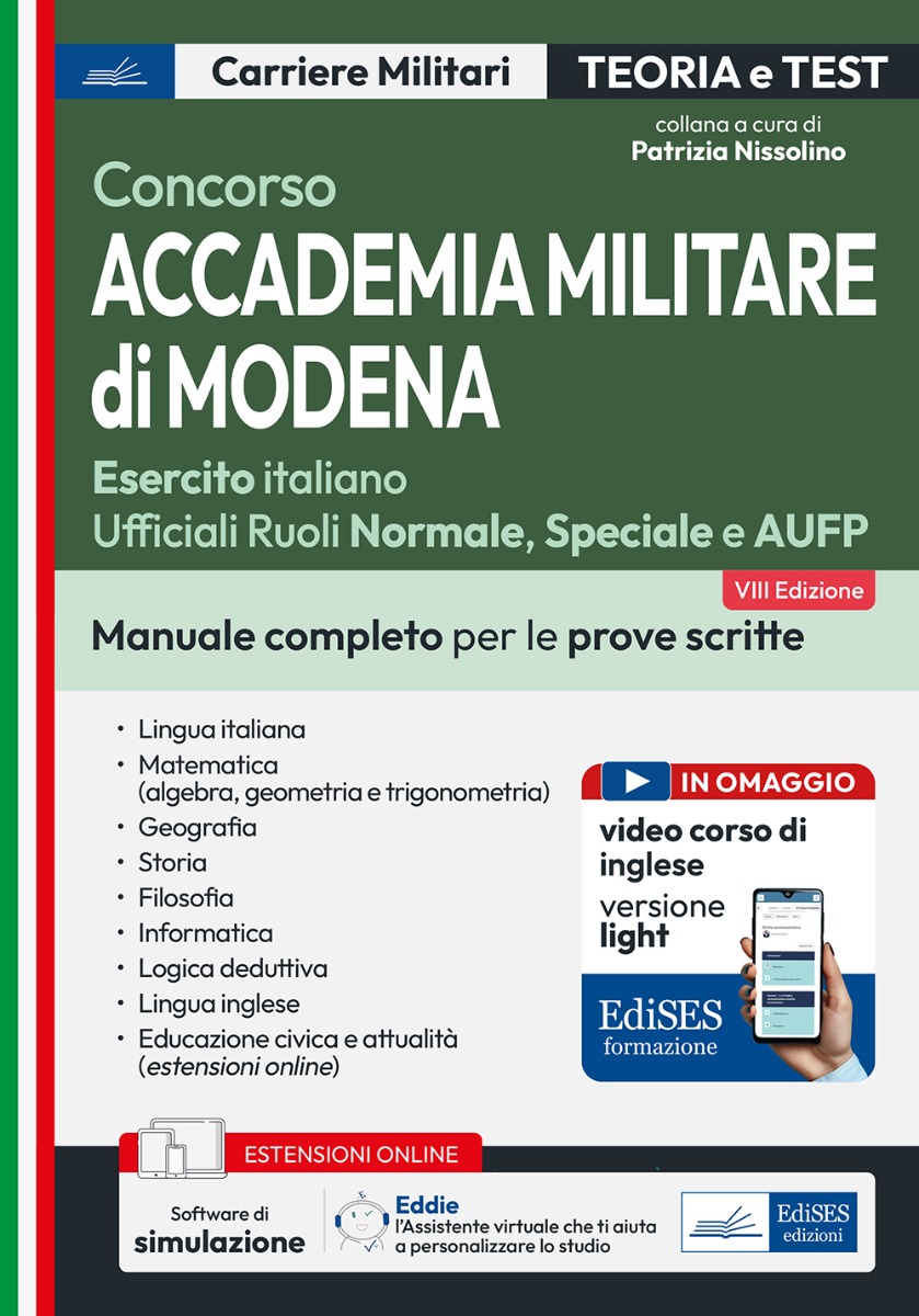 Concorso Accademia Militare di Modena - Manuale completo per le prove scritte
