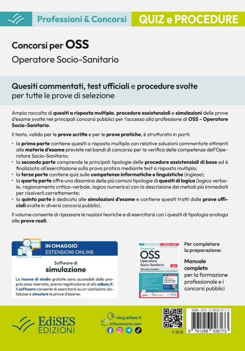 Quiz e procedure dei concorsi per OSS Operatore Socio-Sanitario