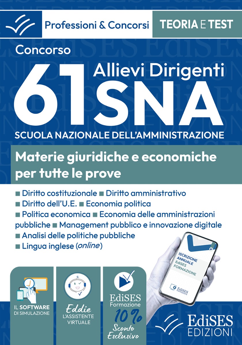 Concorso 2026 Allievi Dirigenti SNA (Scuola Nazionale dell'Amministrazione) - Manuale e quesiti per tutte le prove