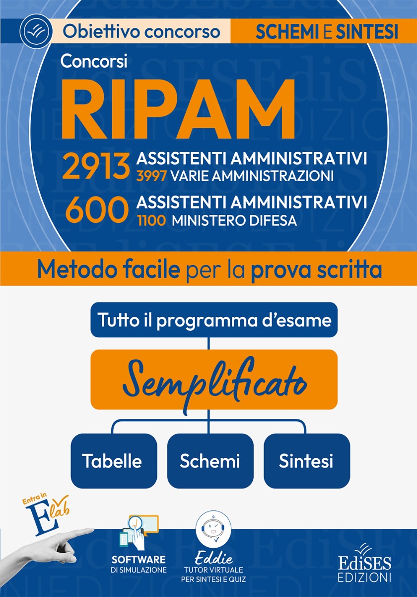 Concorsi RIPAM Assistenti: 3997 Amministrazioni varie (2913 Assistenti amministrativi) e 1100 Ministero difesa (600 Assistenti amministrativi)