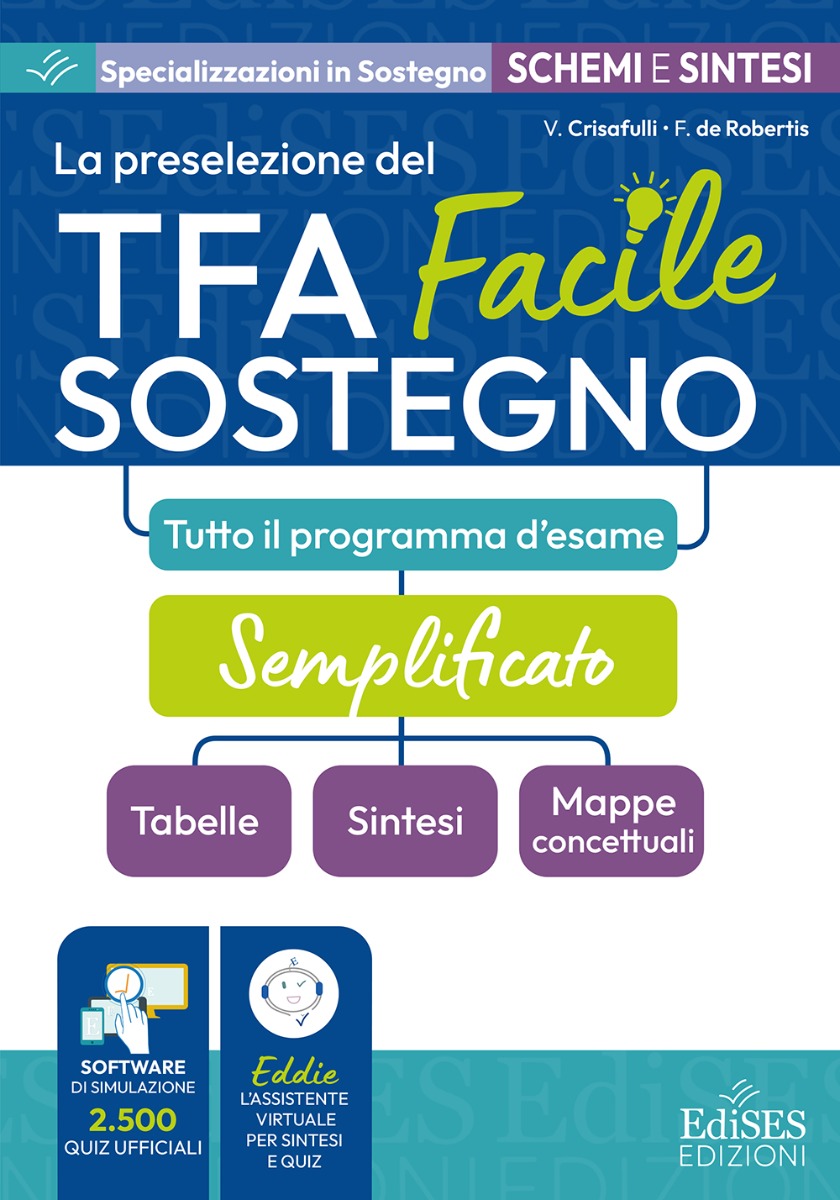 TFA sostegno Facile -  Schemi e schede di sintesi con 2500 Quiz ufficiali