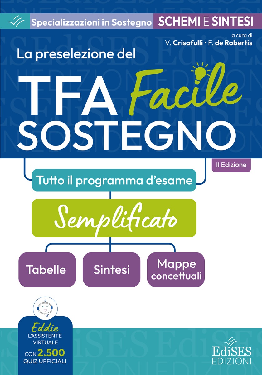 TFA sostegno Facile -  Schemi e schede di sintesi con 2500 Quiz ufficiali