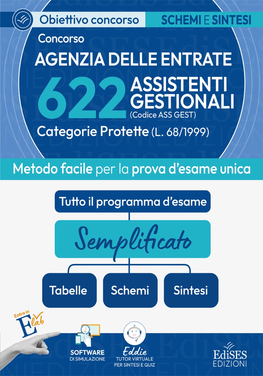 Concorso 622 Assistenti Gestionali Agenzia delle Entrate - Categorie Protette 