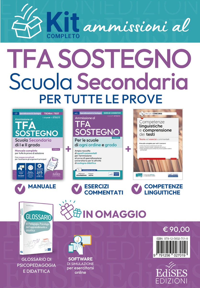 Kit Base TFA Sostegno Scuola Secondaria 2026