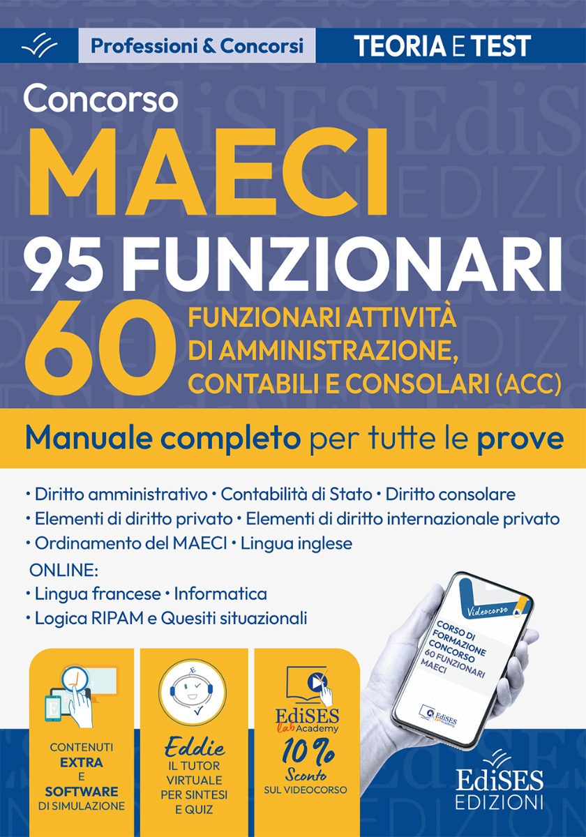 Concorso 60 Funzionari amministrativi, contabili e consolari MAECI 