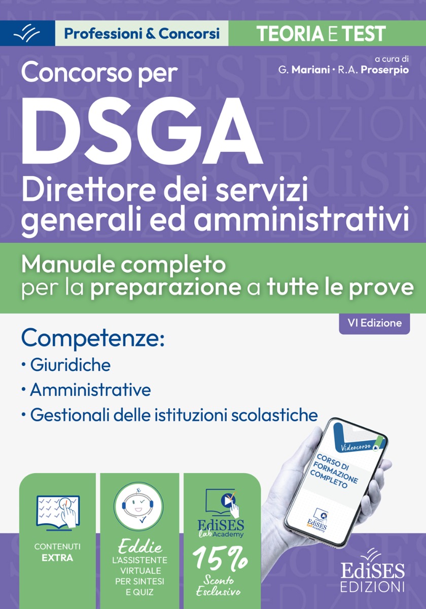 Manuale Concorso DSGA -  Direttore dei Servizi Generali ed Amministrativi