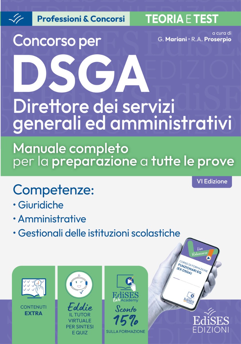 Manuale Concorso DSGA -  Direttore dei Servizi Generali ed Amministrativi