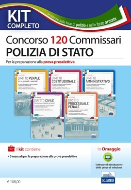 Kit Concorso 120 Commissari Polizia di Stato 2019