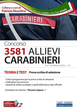 Concorso 3581 Allievi Carabinieri 