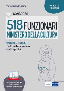 Concorso 518 Funzionari Ministero della Cultura (MIC)