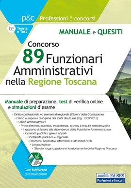 Concorso 89 Funzionari Amministrativi  nella Regione Toscana