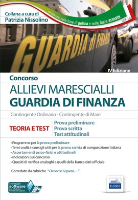 Concorso Allievi Marescialli Guardia di Finanza - Prova preliminare, prova scritta, test attitudinali