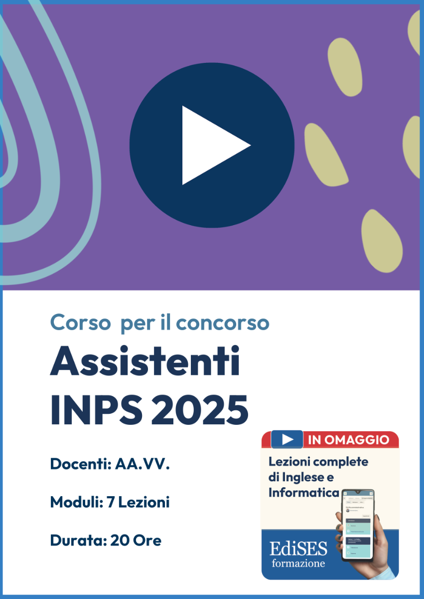 Concorso INPS - Videocorso per ASSISTENTI 2025