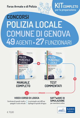 Kit completo Concorsi 76 posti Polizia locale Comune di Genova