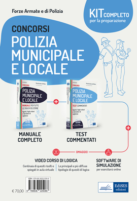 Kit completo Concorsi Polizia municipale e locale