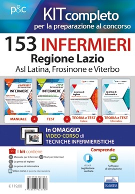 Kit completo Concorso 153 Infermieri Regione Lazio