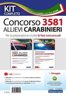 Kit Completo Concorso 3581 Allievi Carabinieri