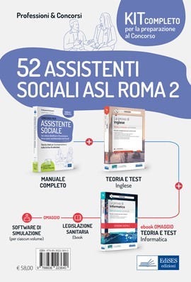 Kit completo Concorso 52 Assistenti sociali ASL Roma 2