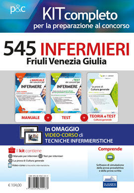 Kit concorso 545 Infermieri Friuli Venezia Giulia