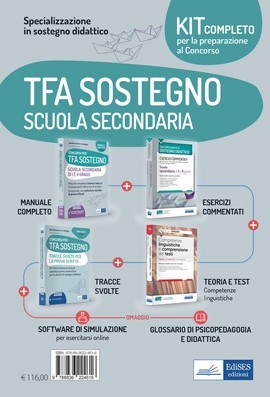 Kit completo Specializzazione Sostegno didattico Scuola Secondaria Settembre 2021