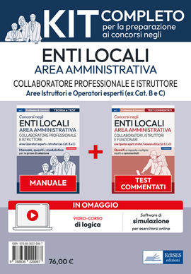 Kit concorsi Collaboratore professionale e Istruttore negli enti locali - Area Amministrativa