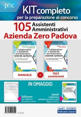 Kit Concorso 105 Assistenti amministrativi Azienda Zero Padova