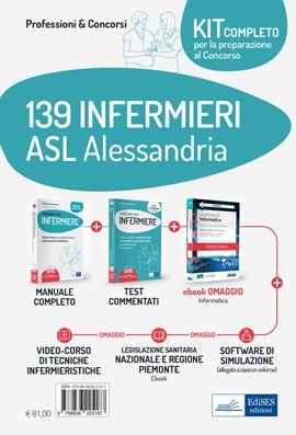 Kit concorso 139 Infermieri ASL Alessandria