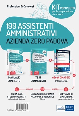 Kit concorso 199 Assistenti amministrativi Azienda Zero di Padova