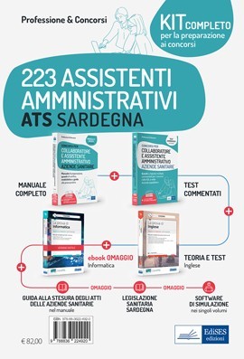 Kit concorso 223 Assistenti amministrativi ATS Sardegna