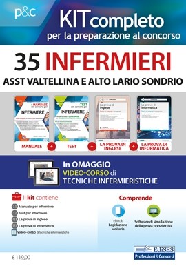 Kit concorso 35 Infermieri ASST Valtellina e Alto Lario Sondrio
