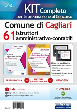 Kit Concorso 61 Istruttori Amministrativo-Contabili Comune di Cagliari