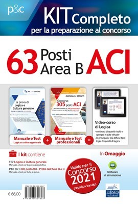 Kit Concorso 63 posti nell'ACI (Area B) - Tutte le materie della prova scritta e orale