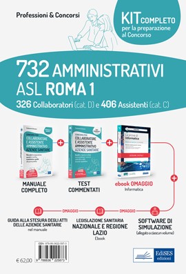 Kit concorso 732 Amministrativi ASL Roma 1
